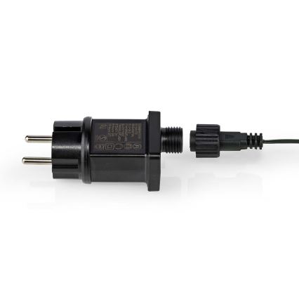 Zewnętrzna kurtyna świetlna LED, 360 diod / 7 trybów, 14 m, IP44, ciepła biała