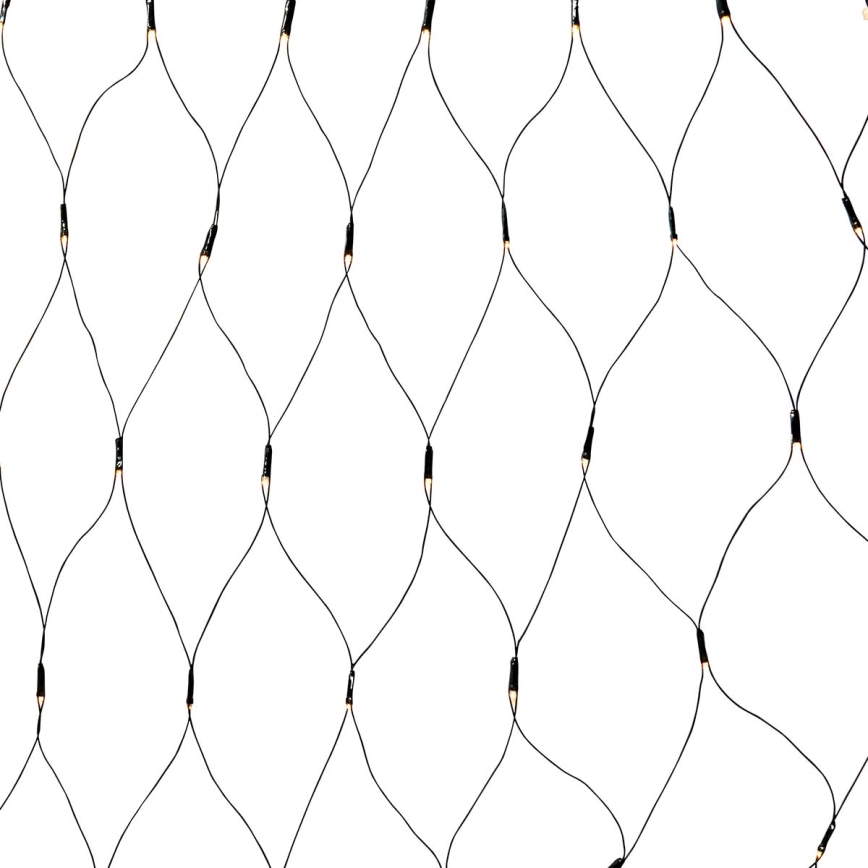 Kurtyna świetlna LED zewnętrzna, 160 diod LED / 7 funkcji, 5 m, IP44, ciepła biel