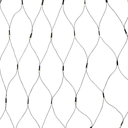 Zewnętrzna kurtyna świetlna LED 320 diod/7 funkcji, 6 m, IP44, ciepła biel