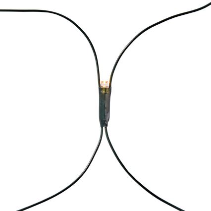 Zewnętrzna kurtyna świetlna LED 320 diod/7 funkcji, 6 m, IP44, ciepła biel