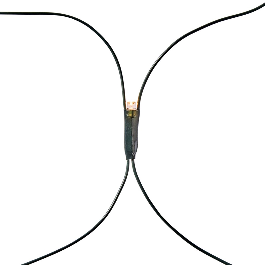 Zewnętrzna kurtyna świetlna LED 320 diod/7 funkcji, 6 m, IP44, ciepła biel