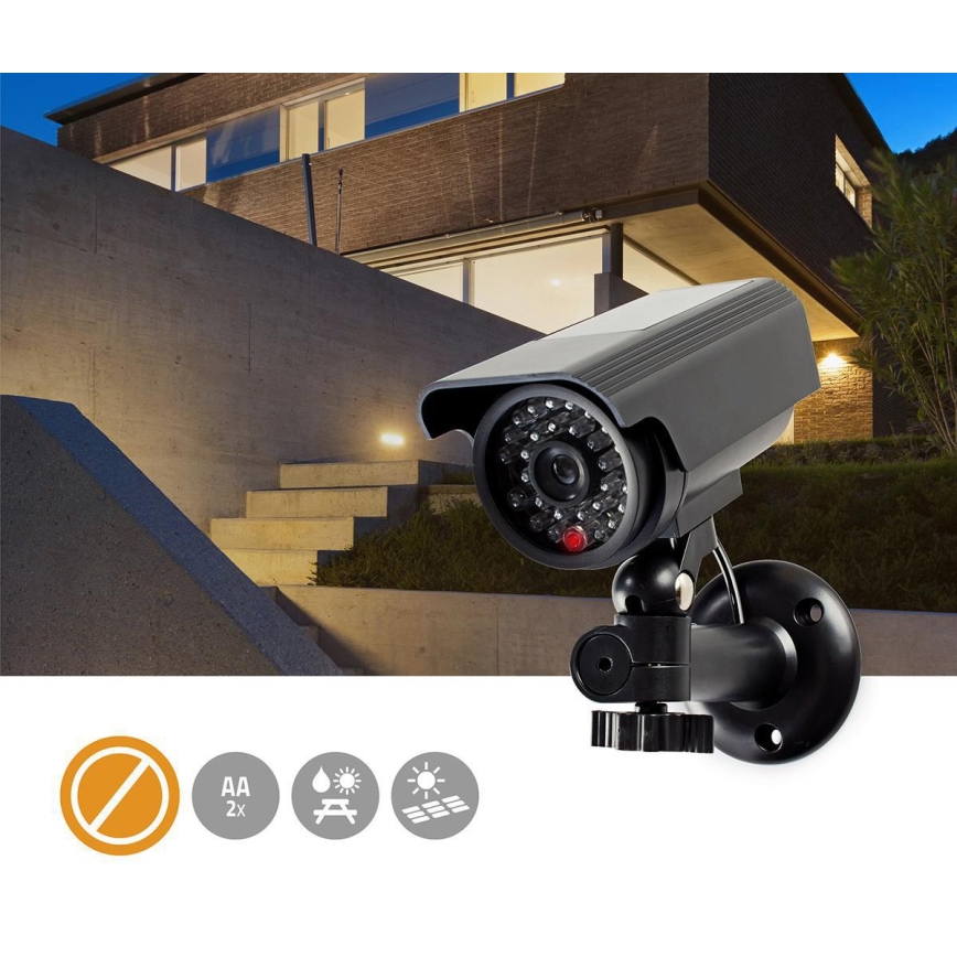 Model kamery bezpieczeństwa LED z panelem solarnym 2xAA IP44