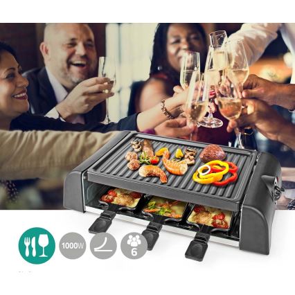 Grill Raclette z akcesoriami 1000W/230V