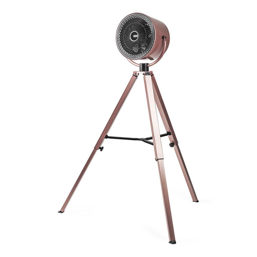 Wentylator na statywie 45W/230V różowe złoto