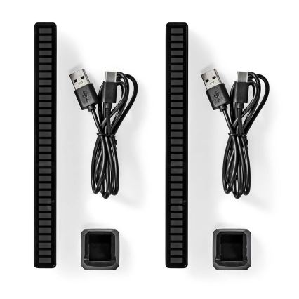 ZESTAW 2x LED RGB Ładowalna lampa biurkowa LED/250 mAh