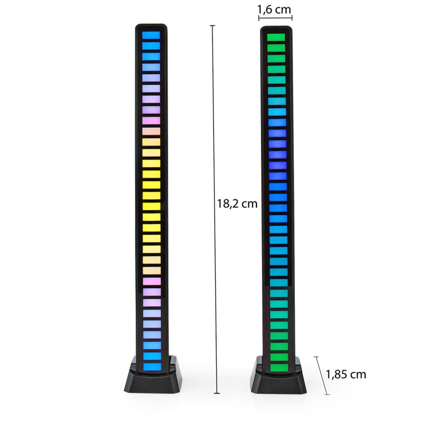 ZESTAW 2x LED RGB Ładowalna lampa biurkowa LED/250 mAh