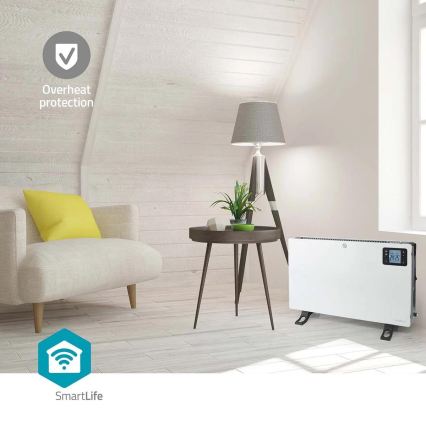 Elektryczny grzejnik/konwektor 750/1250/2000W/230V Wi-Fi Tuya + pilot zdalnego sterowania