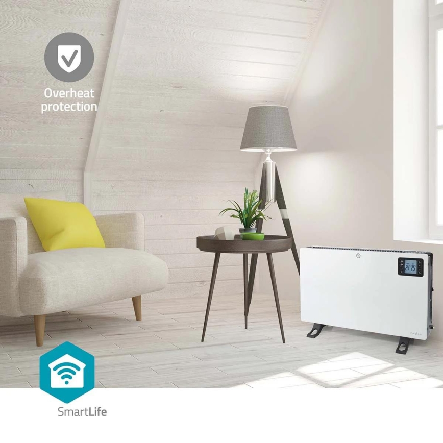 Elektryczny grzejnik/konwektor 750/1250/2000W/230V Wi-Fi Tuya + pilot zdalnego sterowania