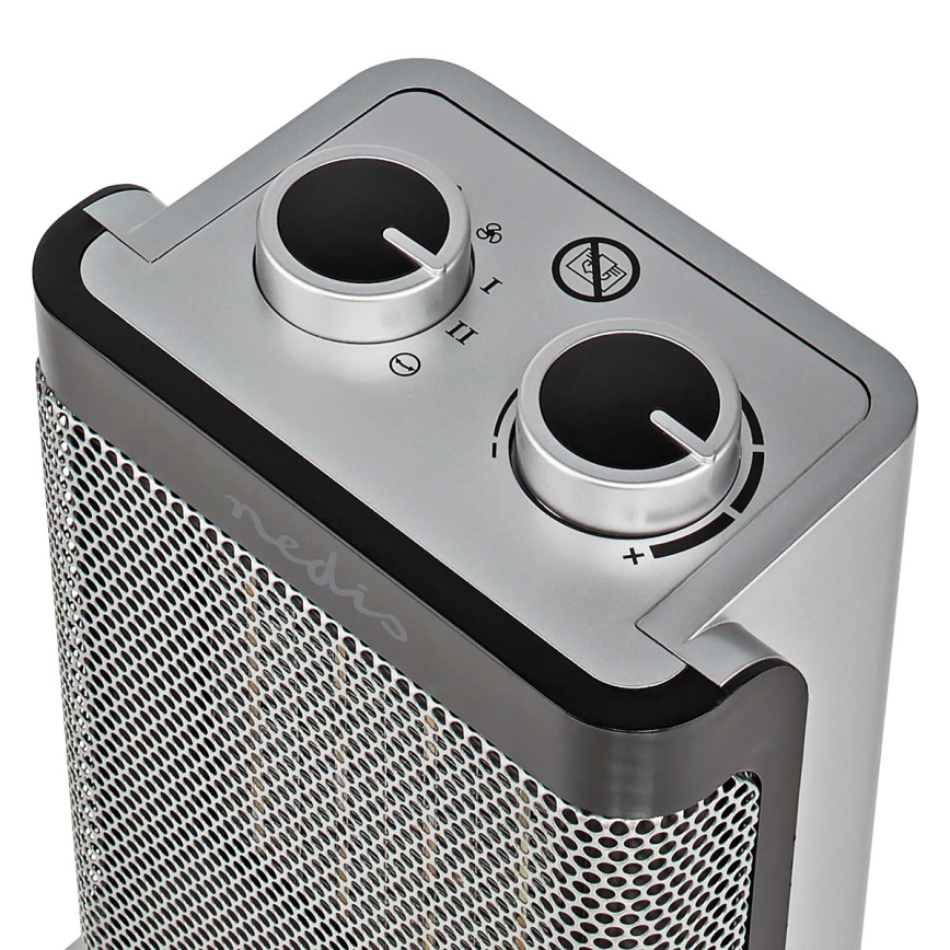 Wentylator z ceramicznym wkładem grzejnym 1000/1500W/230V srebrny