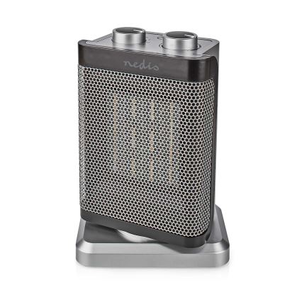 Wentylator z ceramicznym wkładem grzejnym 1000/1500W/230V srebrny
