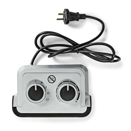 Wentylator z ceramicznym wkładem grzejnym 1000/1500W/230V srebrny