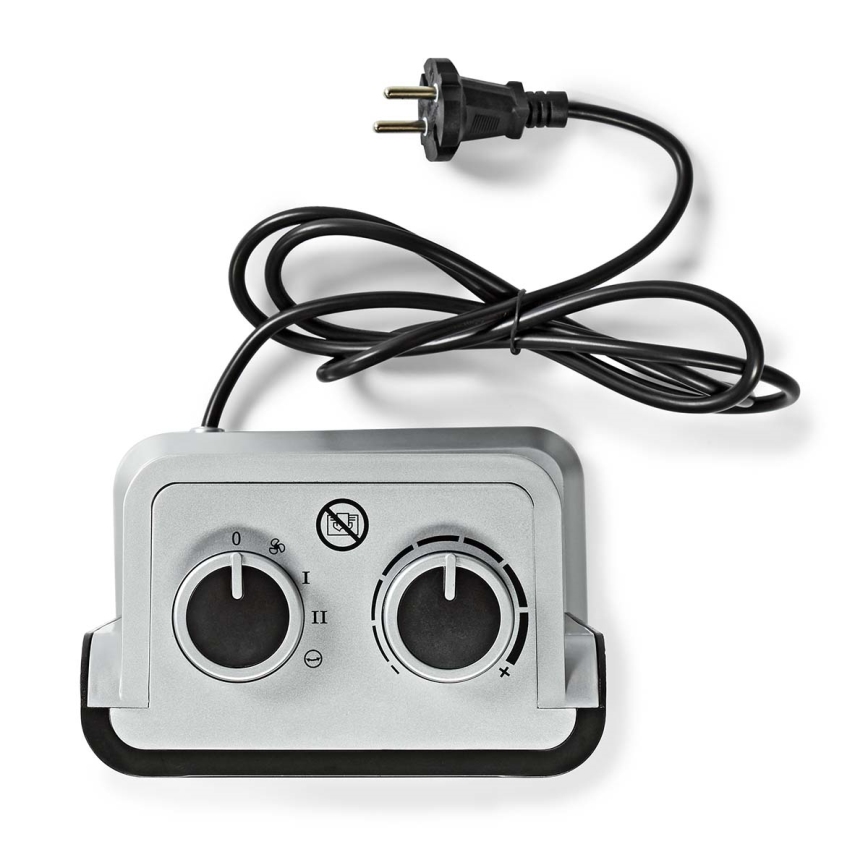 Wentylator z ceramicznym wkładem grzejnym 1000/1500W/230V srebrny