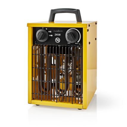 Wytrzymały wentylator z grzałką 1000-2000W/230V IP24