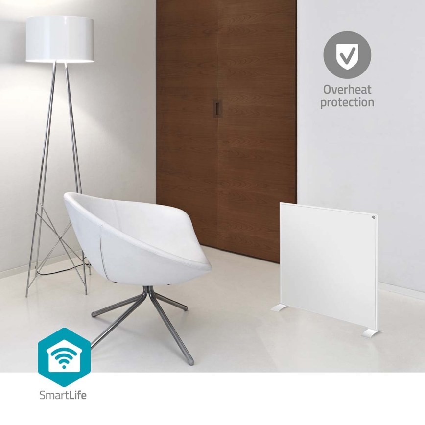 Panel grzewczy na podczerwień 350W/230V 59,8x62 cm IP44 Wi-Fi Tuya + zdalne sterowanie