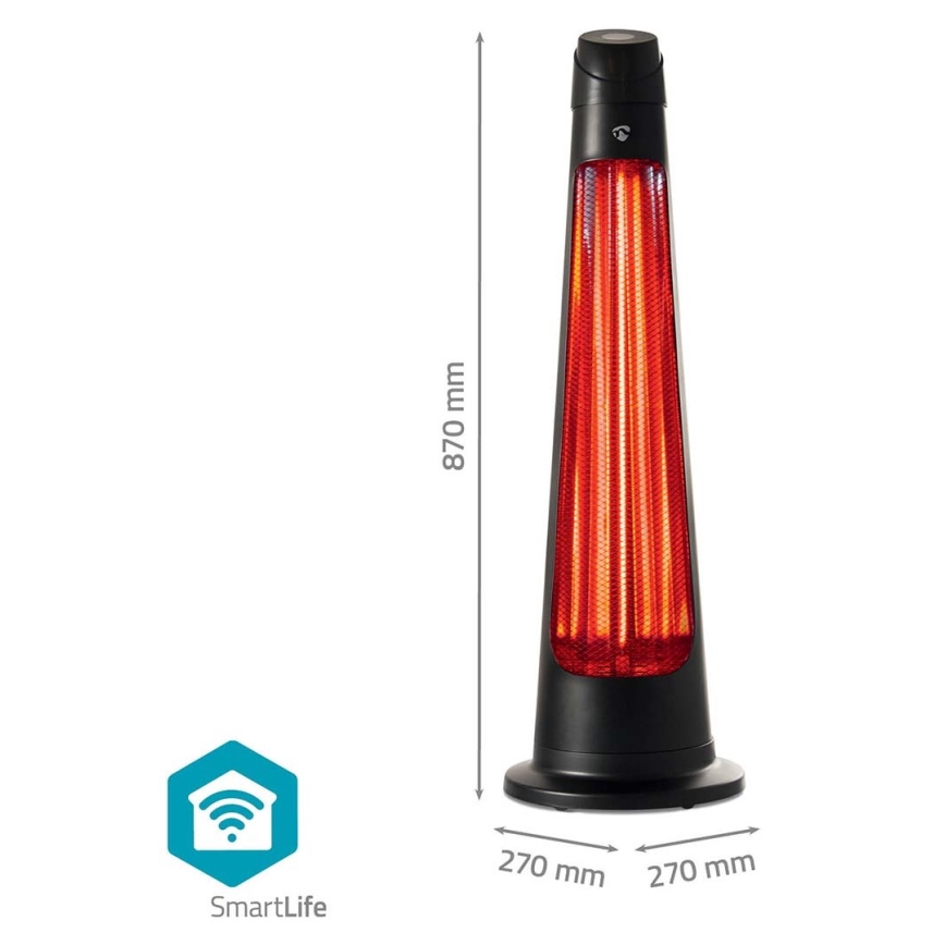Grzejnik zewnętrzny SmartLife 600/1200W/230V Wi-Fi Tuya IP24