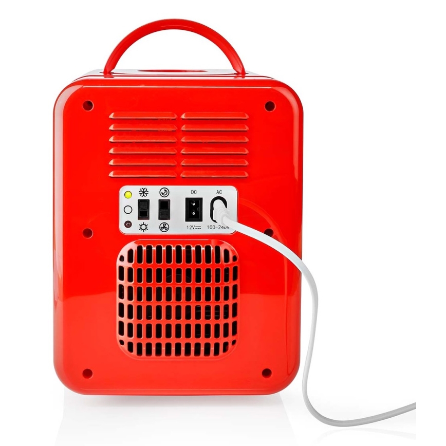 Przenośna mini lodówka 50W/230V czerwona