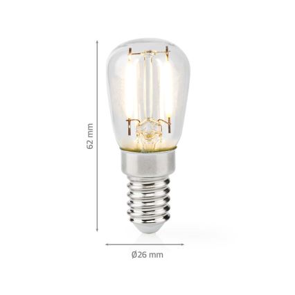 LED Żarówka do lodówki T26 E14/2W/230V 2700K