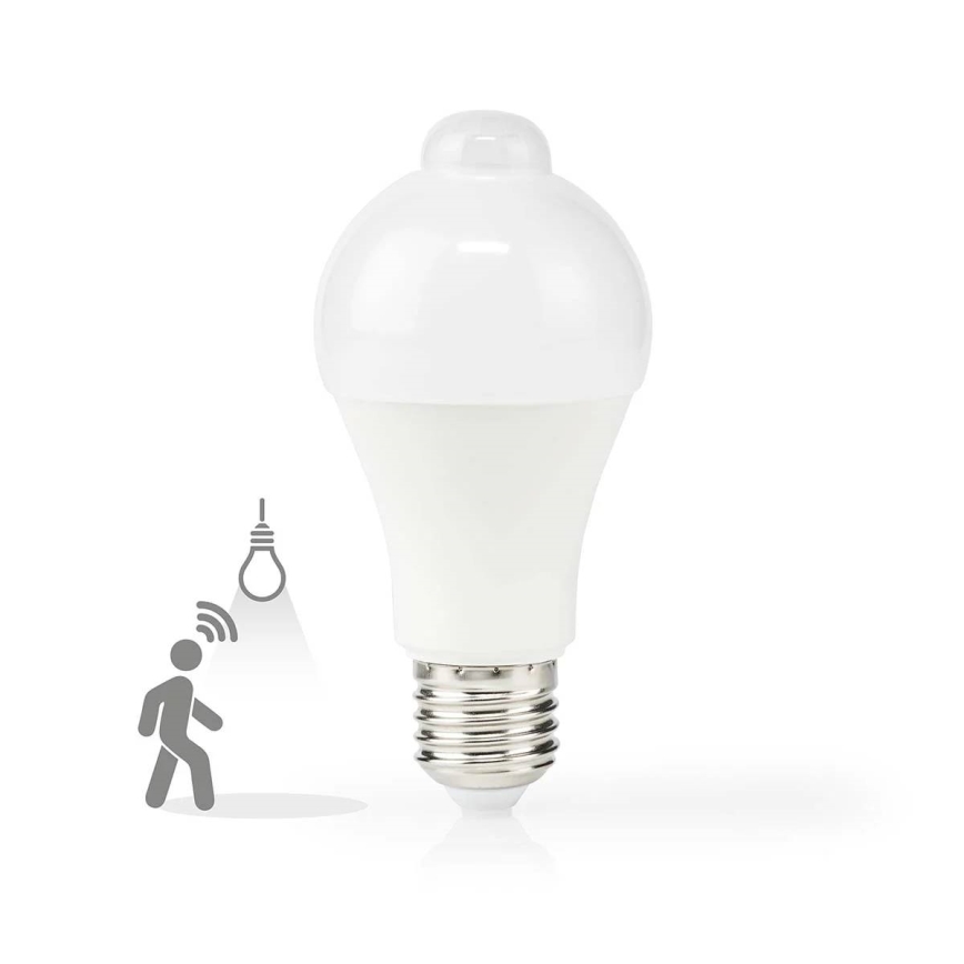 Žarówka LED z czujnikiem ruchu i zmierzchu A60 E27/4,9W/230V 3000K