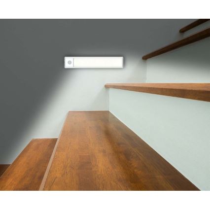 LED Akumulatorowe magnetyczne oświetlenie szafki z czujnikiem ruchu LED/1W/1100 mAh 3000K