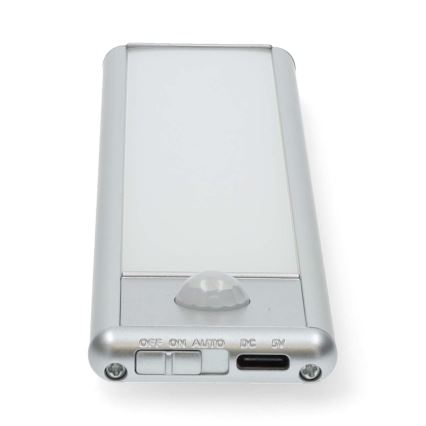 LED Akumulatorowe magnetyczne oświetlenie szafki z czujnikiem ruchu LED/1W/1100 mAh 3000K