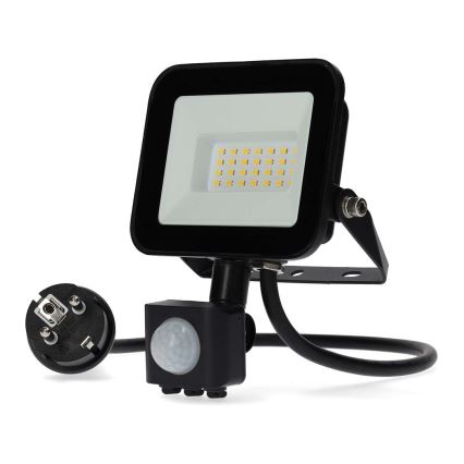 Reflektor LED z czujnikiem LED/20W/230V 4000K IP44