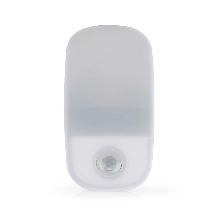 LED Laorientacyjna do kontaktu z czujnikiem ruchu i zmierzchu LED/0,55W/230V biały