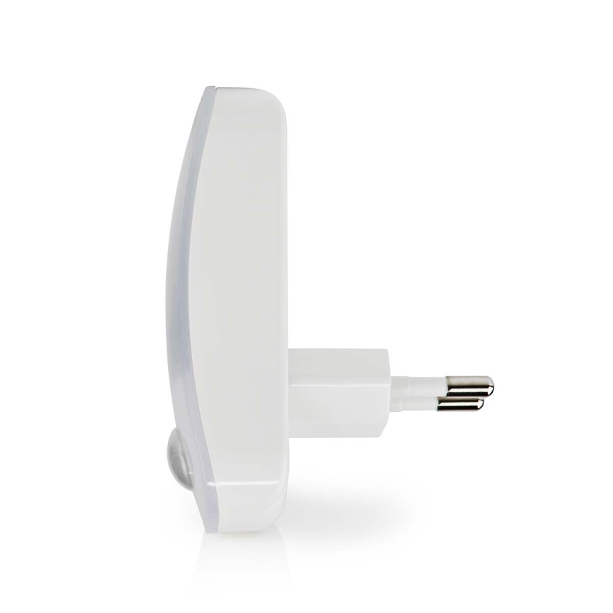 LED Laorientacyjna do kontaktu z czujnikiem ruchu i zmierzchu LED/0,55W/230V biały