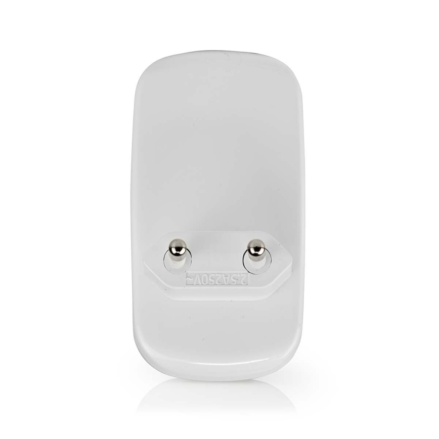 LED Laorientacyjna do kontaktu z czujnikiem ruchu i zmierzchu LED/0,55W/230V biały