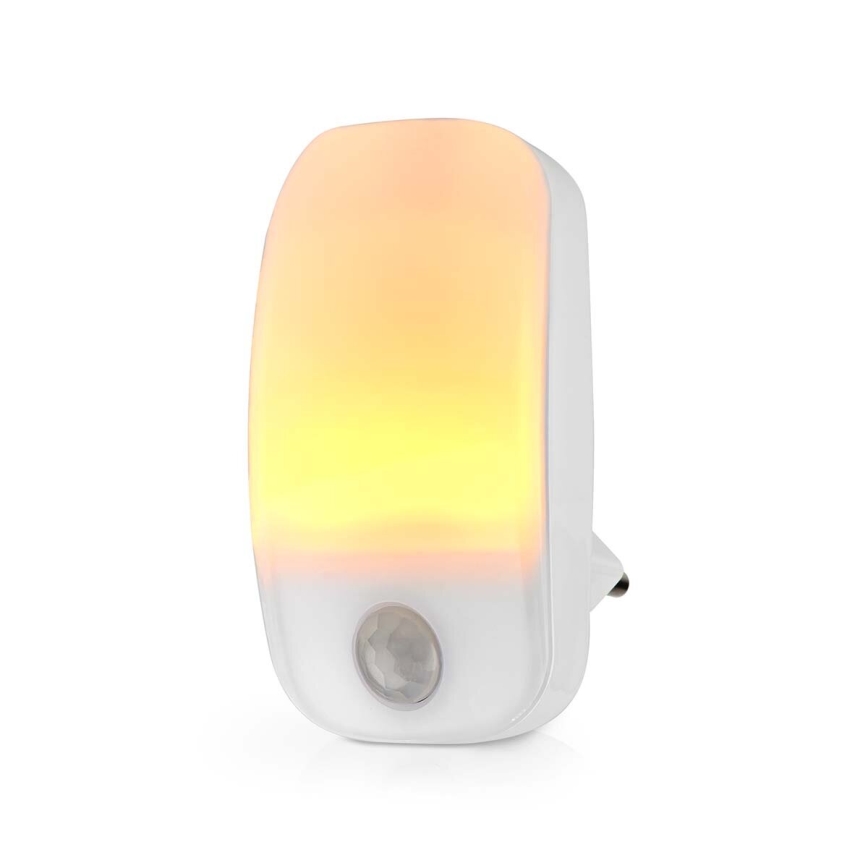 LED Laorientacyjna do kontaktu z czujnikiem ruchu i zmierzchu LED/0,55W/230V biały