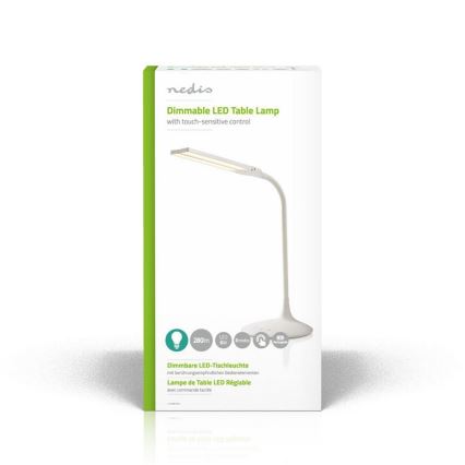 LED Regulowana lampka biurkowa LED/6W/5V 2200 mAh biała