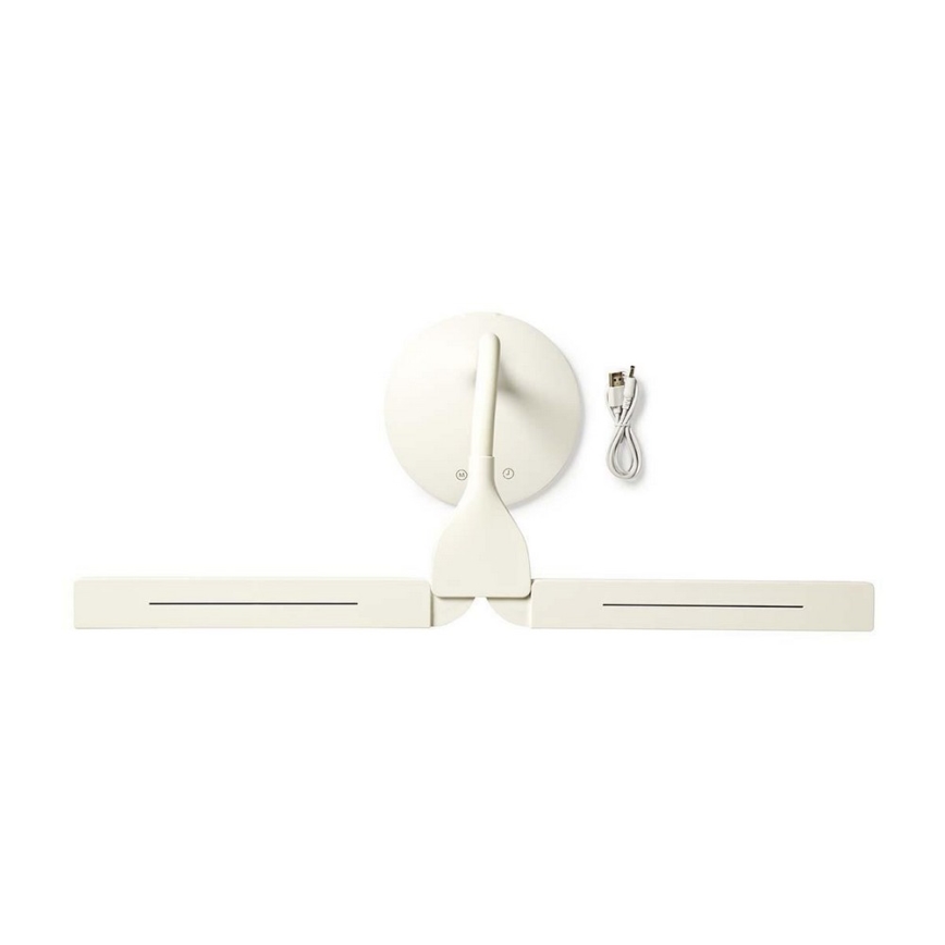 LED Lampa stołowa ściemnialna LED/6W/5V 2200 mAh biała +