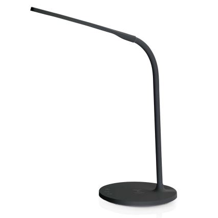 LED Ściemnialna dotykowy flexibilní Lampa stołowa z 15W bezprzewodowym ładowaniem Qi LED/5,5W/230V 2700-6500K czarny