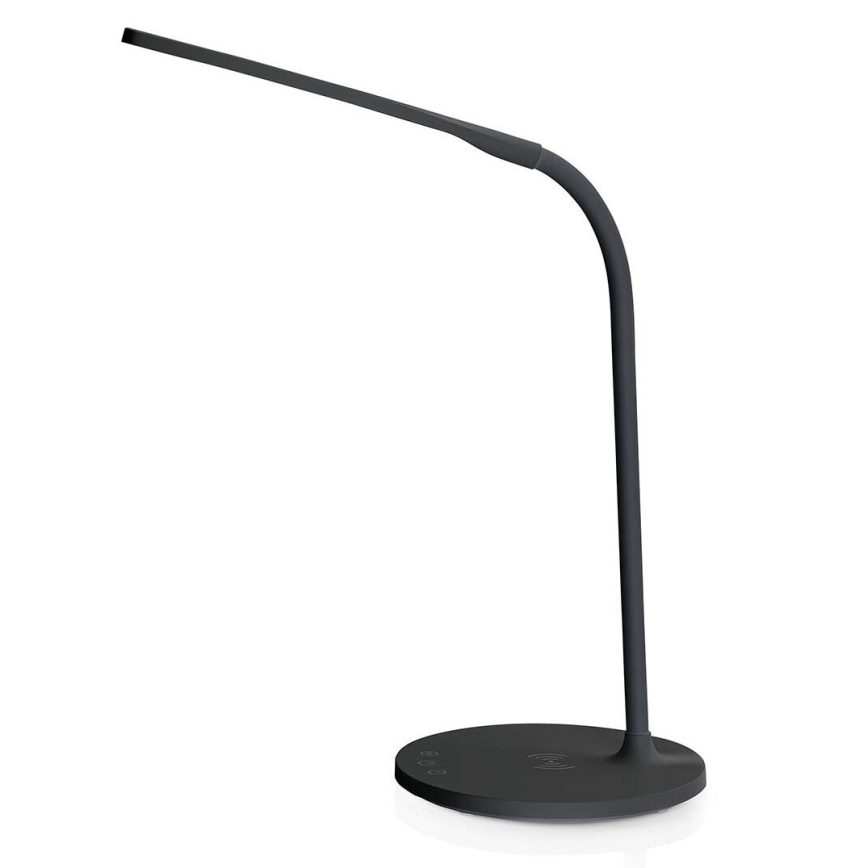 LED Ściemnialna dotykowy flexibilní Lampa stołowa z 15W bezprzewodowym ładowaniem Qi LED/5,5W/230V 2700-6500K czarny