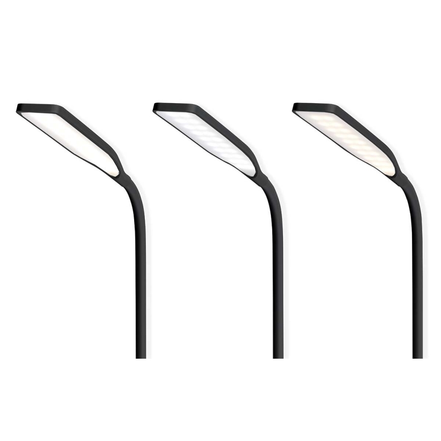 LED Ściemnialna dotykowy flexibilní Lampa stołowa z 15W bezprzewodowym ładowaniem Qi LED/5,5W/230V 2700-6500K czarny