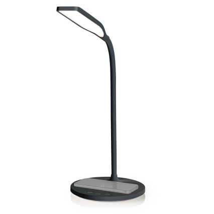 LED Ściemnialna dotykowy flexibilní Lampa stołowa z 15W bezprzewodowym ładowaniem Qi LED/5,5W/230V 2700-6500K czarny