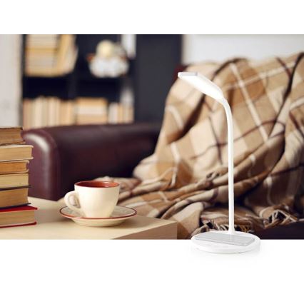 LED Ściemnialna dotykowy flexibilní Lampa stołowa z 15W bezprzewodowym ładowaniem Qi LED/5,5W/230V 2700-6500K biały