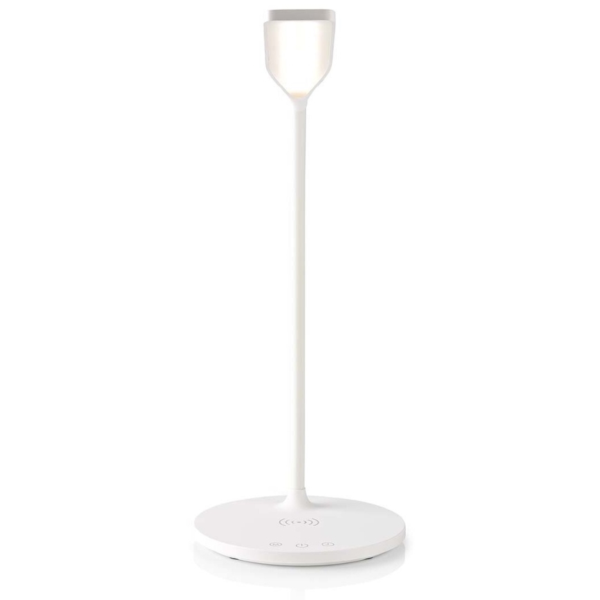 LED Ściemnialna dotykowy flexibilní Lampa stołowa z 15W bezprzewodowym ładowaniem Qi LED/5,5W/230V 2700-6500K biały