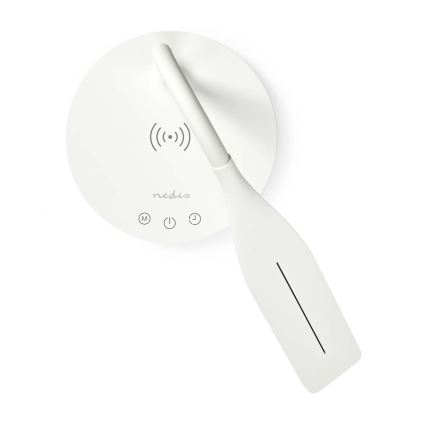LED Ściemnialna dotykowy flexibilní Lampa stołowa z 15W bezprzewodowym ładowaniem Qi LED/5,5W/230V 2700-6500K biały