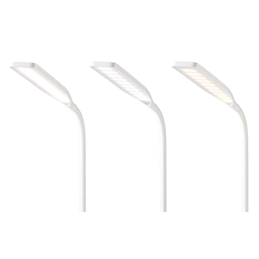 LED Ściemnialna dotykowy flexibilní Lampa stołowa z 15W bezprzewodowym ładowaniem Qi LED/5,5W/230V 2700-6500K biały