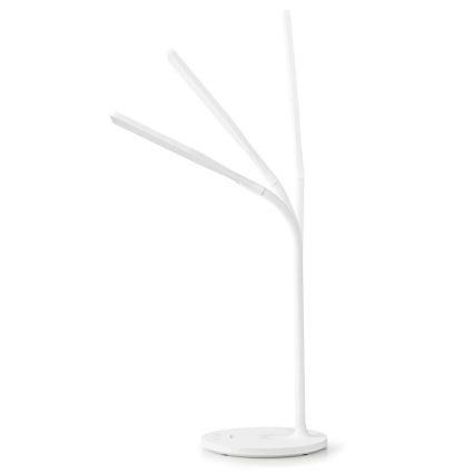 LED Ściemnialna dotykowy flexibilní Lampa stołowa z 15W bezprzewodowym ładowaniem Qi LED/5,5W/230V 2700-6500K biały