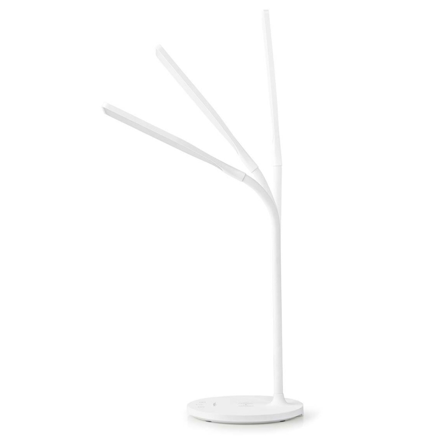 LED Ściemnialna dotykowy flexibilní Lampa stołowa z 15W bezprzewodowym ładowaniem Qi LED/5,5W/230V 2700-6500K biały