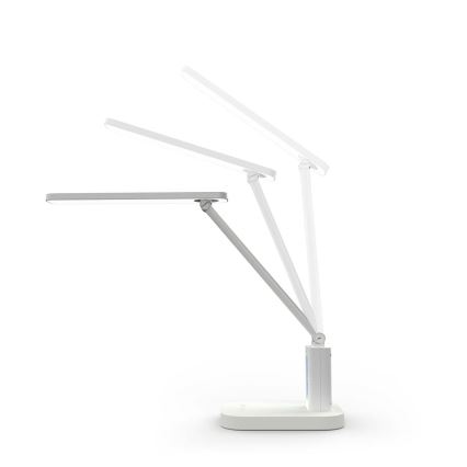 LED ściemnialna ładowalna dotykowa lampka biurkowa z wyświetlaczem LED/7,5W/1200 mAh 3000/4000/5700K CRI 90 biała