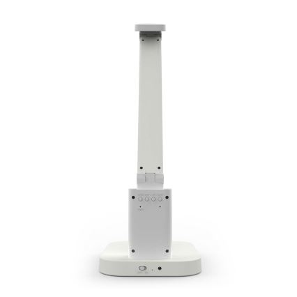 LED ściemnialna ładowalna dotykowa lampka biurkowa z wyświetlaczem LED/7,5W/1200 mAh 3000/4000/5700K CRI 90 biała