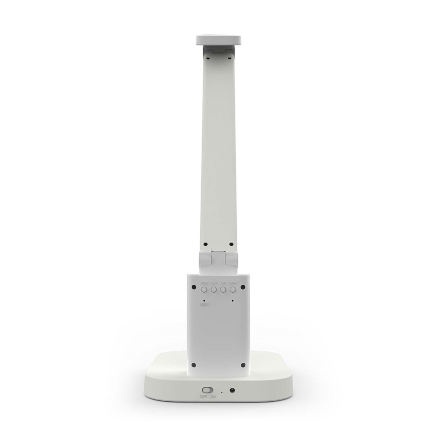 LED ściemnialna ładowalna dotykowa lampka biurkowa z wyświetlaczem LED/7,5W/1200 mAh 3000/4000/5700K CRI 90 biała
