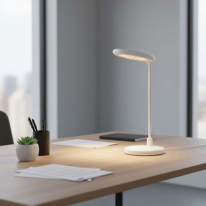 LED ściemnialna ładowalna lampa dotykowa z lusterkiem LED/6W/1200 mAh 3000/4000/5700K CRI 90 biała