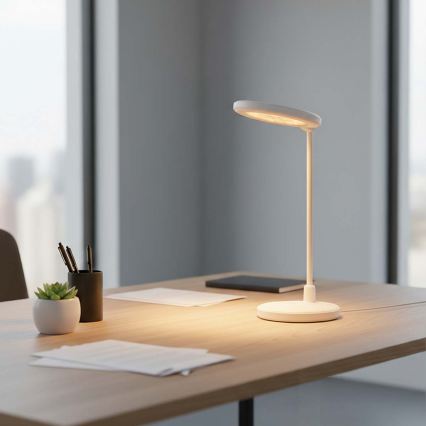 LED ściemnialna ładowalna lampa dotykowa z lusterkiem LED/6W/1200 mAh 3000/4000/5700K CRI 90 biała