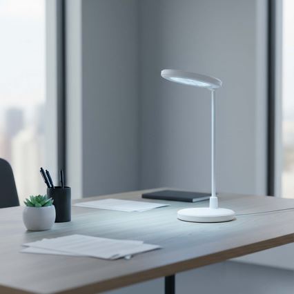 LED ściemnialna ładowalna lampa dotykowa z lusterkiem LED/6W/1200 mAh 3000/4000/5700K CRI 90 biała