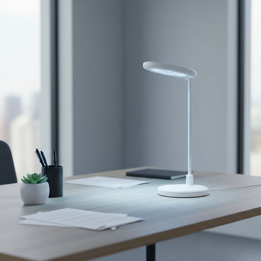 LED ściemnialna ładowalna lampa dotykowa z lusterkiem LED/6W/1200 mAh 3000/4000/5700K CRI 90 biała