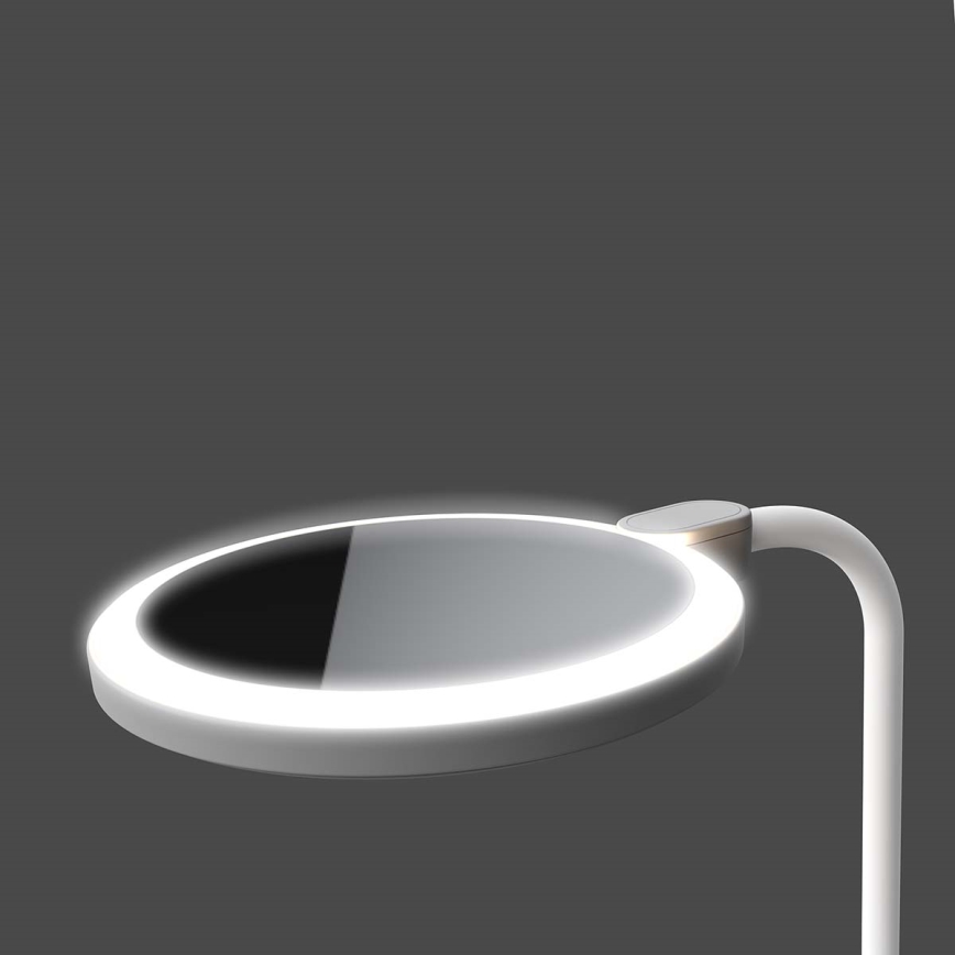 LED ściemnialna ładowalna lampa dotykowa z lusterkiem LED/6W/1200 mAh 3000/4000/5700K CRI 90 biała