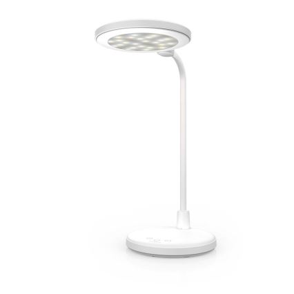 LED ściemnialna ładowalna lampa dotykowa z lusterkiem LED/6W/1200 mAh 3000/4000/5700K CRI 90 biała